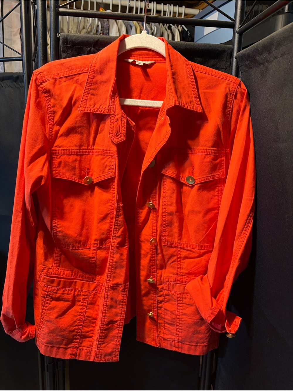 Women’s Bright Orange Utility Jacket